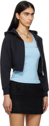 Marc Jacobs Black Charm Cropped Hoodie