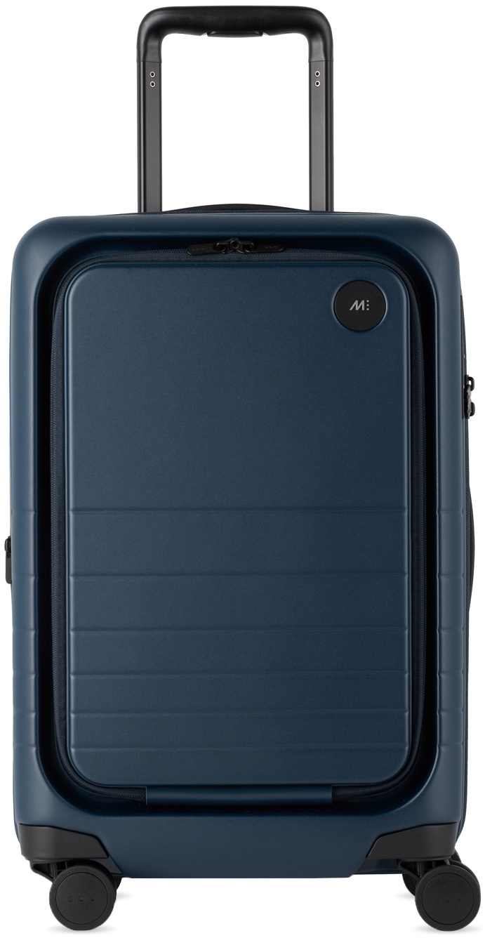 Monos Navy Expandable Carry-On Pro Suitcase