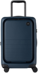 Monos Navy Expandable Carry-On Pro Suitcase