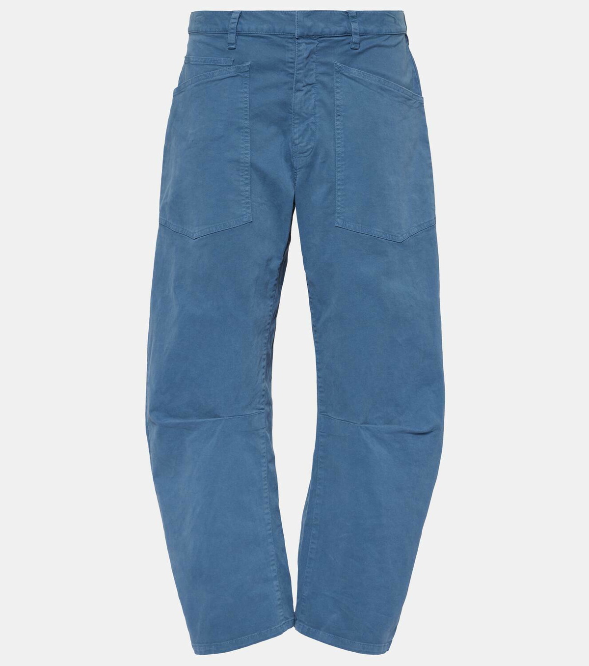 Nili Lotan Shon high-rise cotton twill pants Nili Lotan