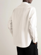 LOEWE - Logo-Embroidered Cotton-Twill Shirt - White
