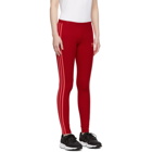 adidas Originals Red 3-Stripes Leggings