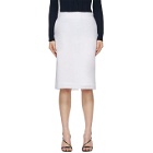 Nina Ricci White Straight Mid-Length Skirt