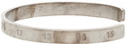 Maison Margiela Silver Slim Number Logo Bracelet