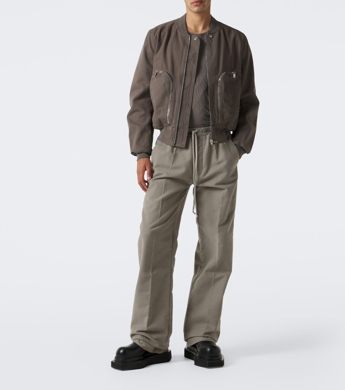 Rick Owens Dietrich cotton straight-leg pants