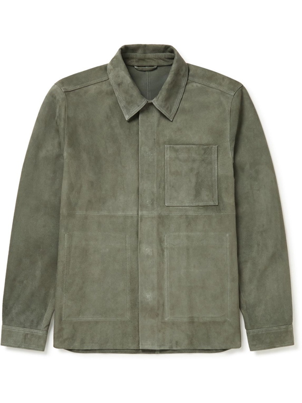 Photo: Mr P. - Suede Overshirt - Green