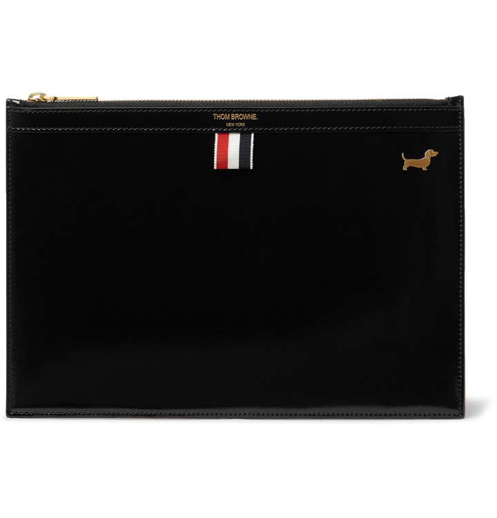 Photo: Thom Browne - Patent-Leather Pouch - Black
