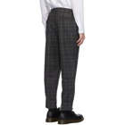 Comme des Garcons Homme Deux Grey Wool Check Glen Trousers