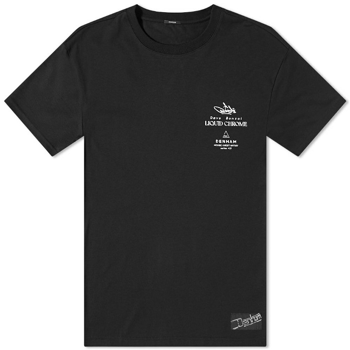 Photo: Denham x Dave Bonzai Badge Box T-Shirt in Black