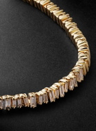 Suzanne Kalan - ID Mini 18-Karat Gold Diamond Tennis Bracelet
