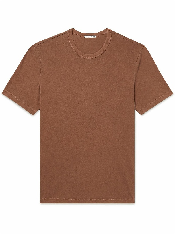 Photo: James Perse - Cotton-Jersey T-Shirt - Brown