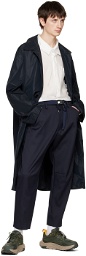 Fumito Ganryu Navy 3D Cut Trousers