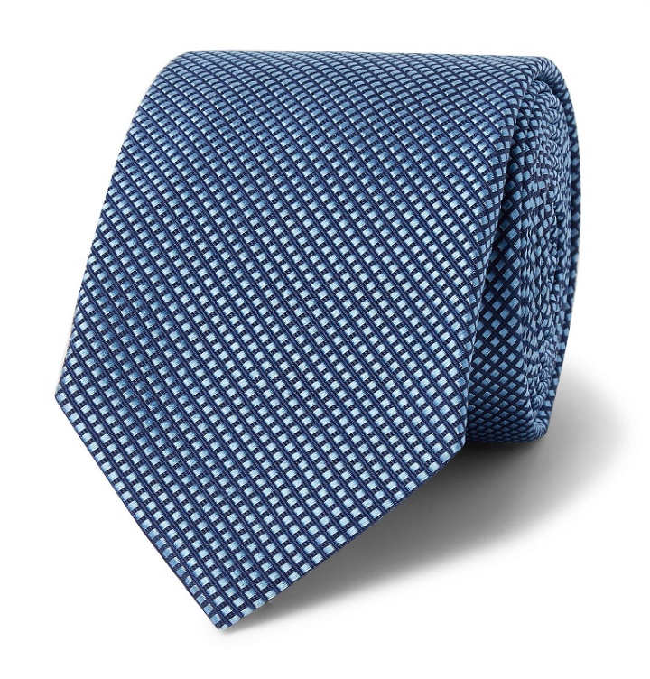 Photo: Hugo Boss - 6.5cm Silk-Jacquard Tie - Blue