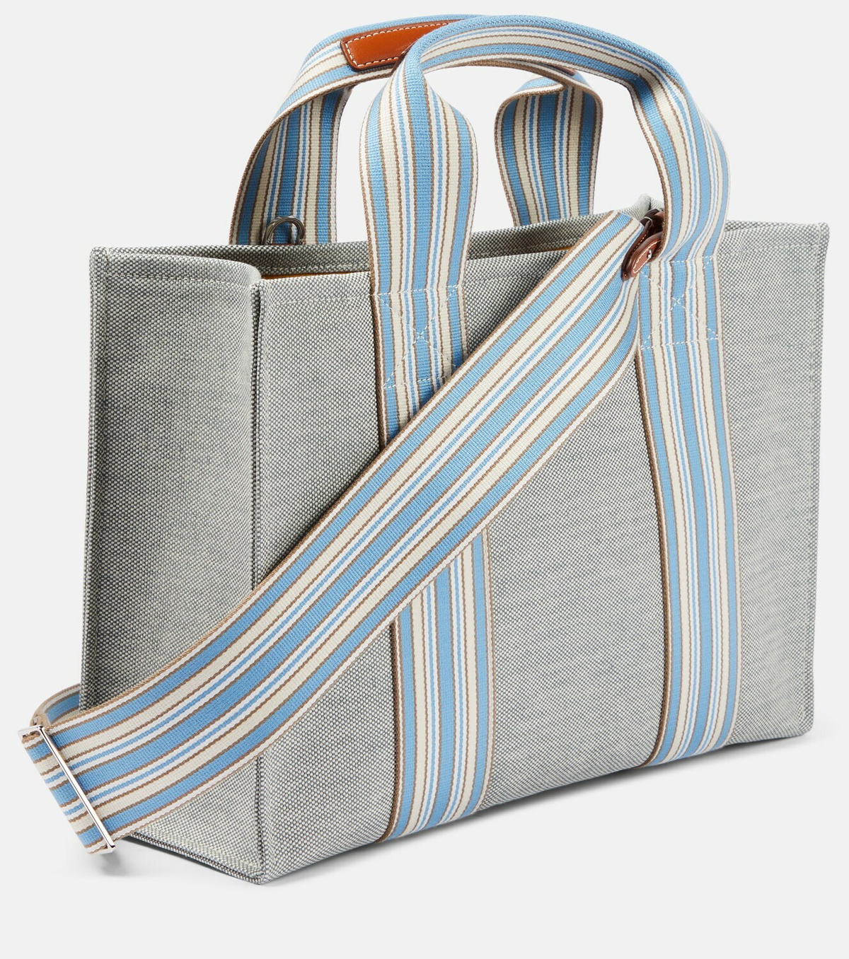 Loro Piana The Suitcase Stripe Small tote bag