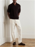 Oliver Spencer - Penhale Slim-Fit Organic Cotton Polo Shirt - Brown