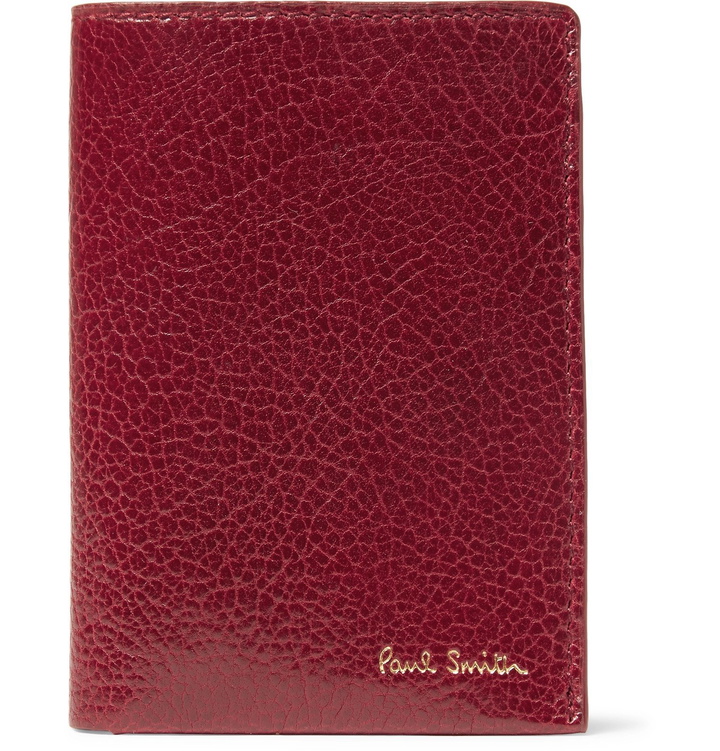 Photo: Paul Smith - Full-Grain Leather Bifold Cardholder - Burgundy