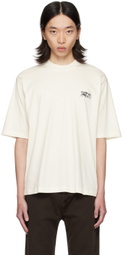 Ferragamo White Cotton & Silk T-Shirt