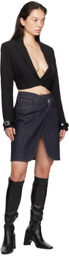 Coperni Black Cropped Tailored Blazer