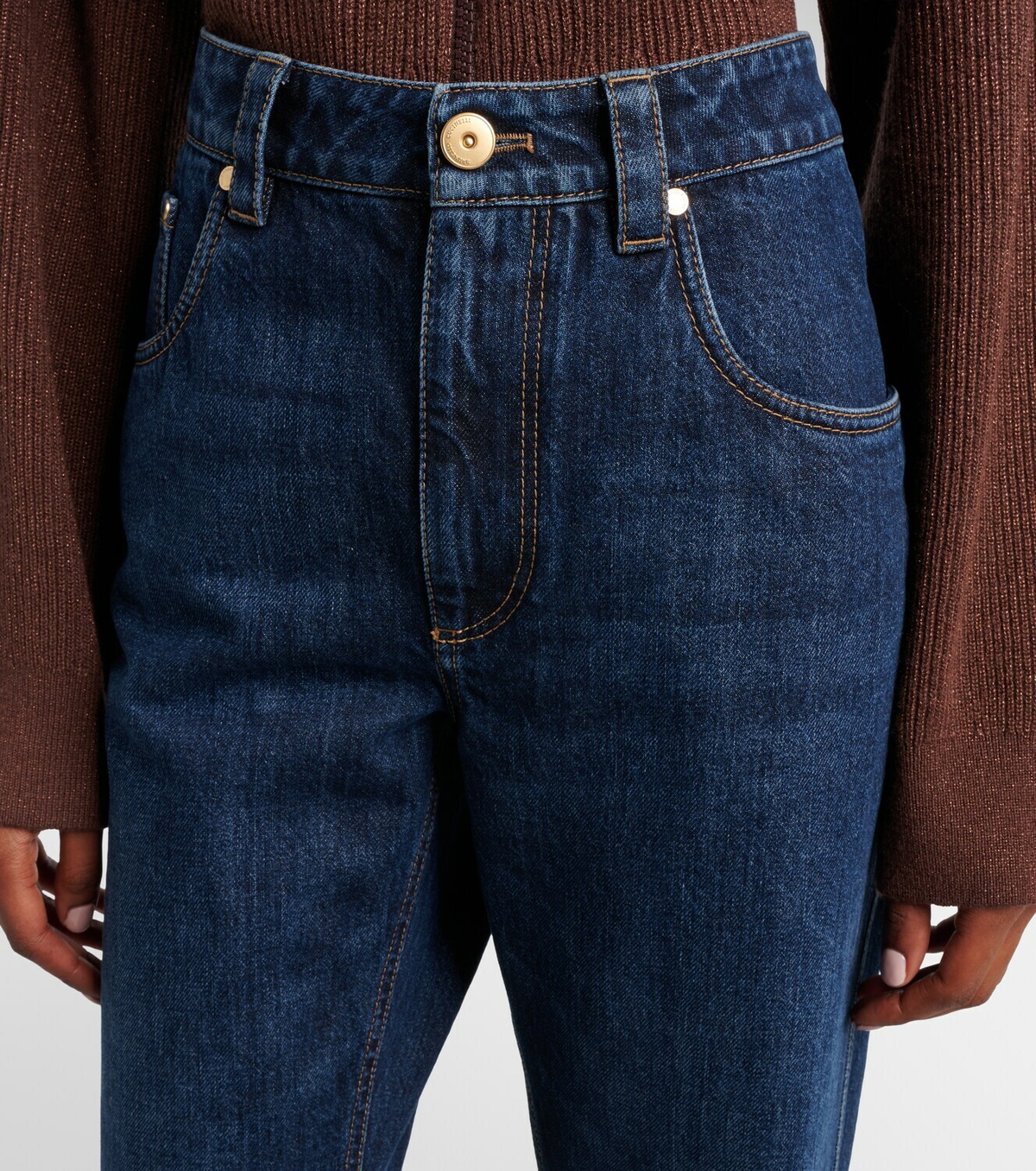 Brunello Cucinelli Cropped straight jeans