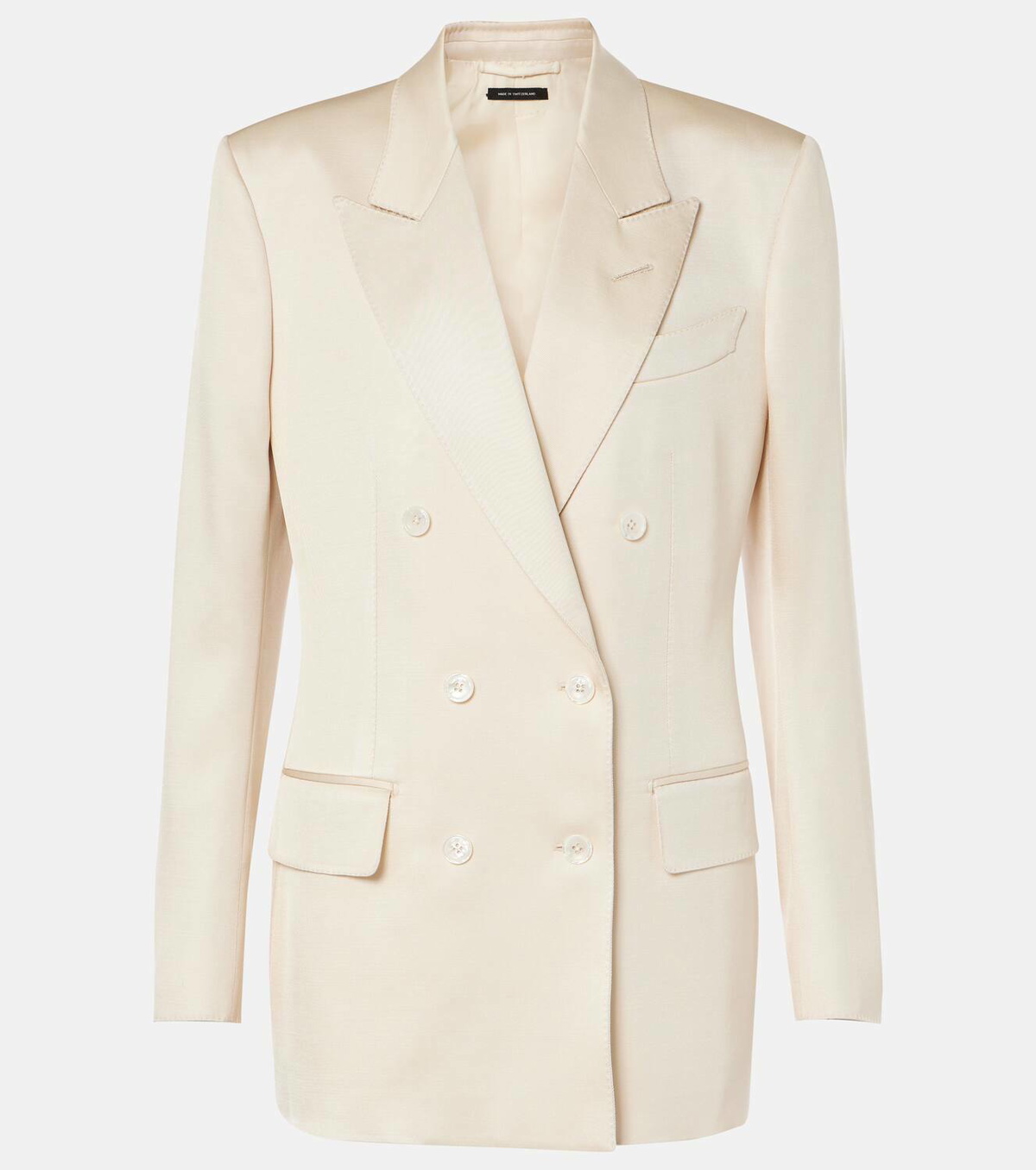 Tom Ford Double-breasted silk and wool twill blazer TOM FORD
