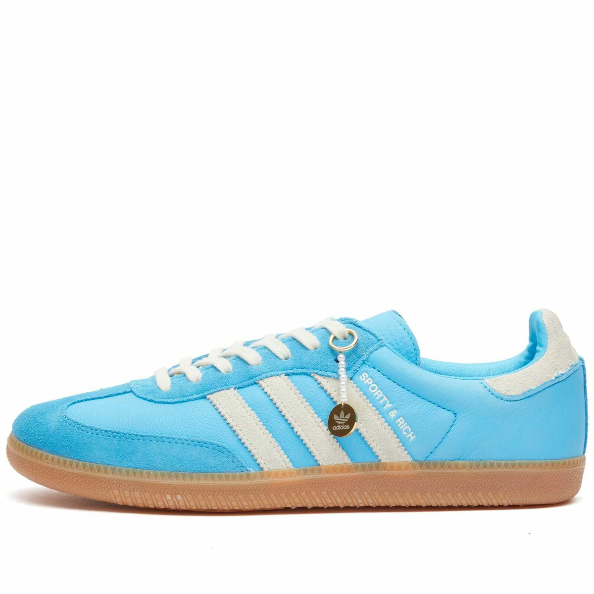 Adidas x Sporty & Rich Samba OG Sneakers in Blue Rush/Cream White adidas