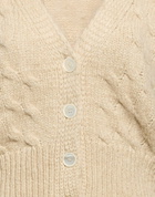 Manila Grace Womens Cardigan in Beige