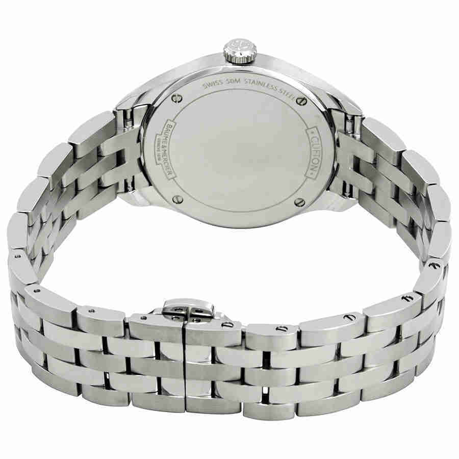 Baume and Mercier Clifton Silver Dial Ladies Watch 10175