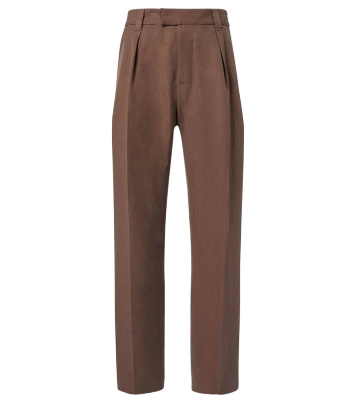 Photo: Loro Piana Reinga linen and silk straight pants