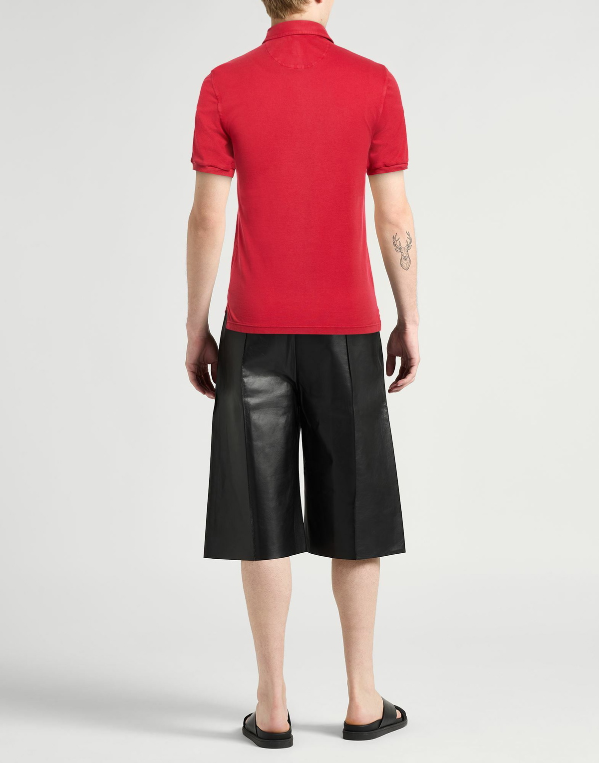 Fedeli Mens Polo shirt in Red