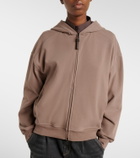 Brunello Cucinelli Cotton jersey zip-up hoodie