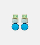 Jennifer Behr Azurine crystal-embellished drop earrings