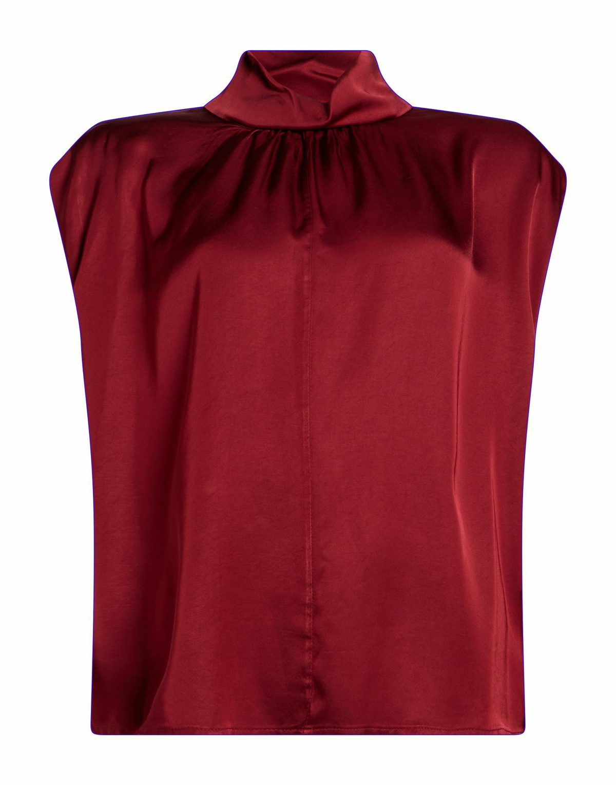 Manila Grace Womens Top Burgundy
