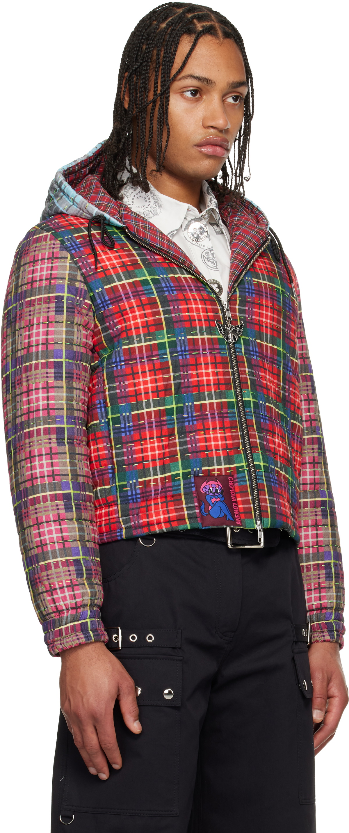 Chopova Lowena Multicolor Tartan Hooded Jacket Chopova Lowena