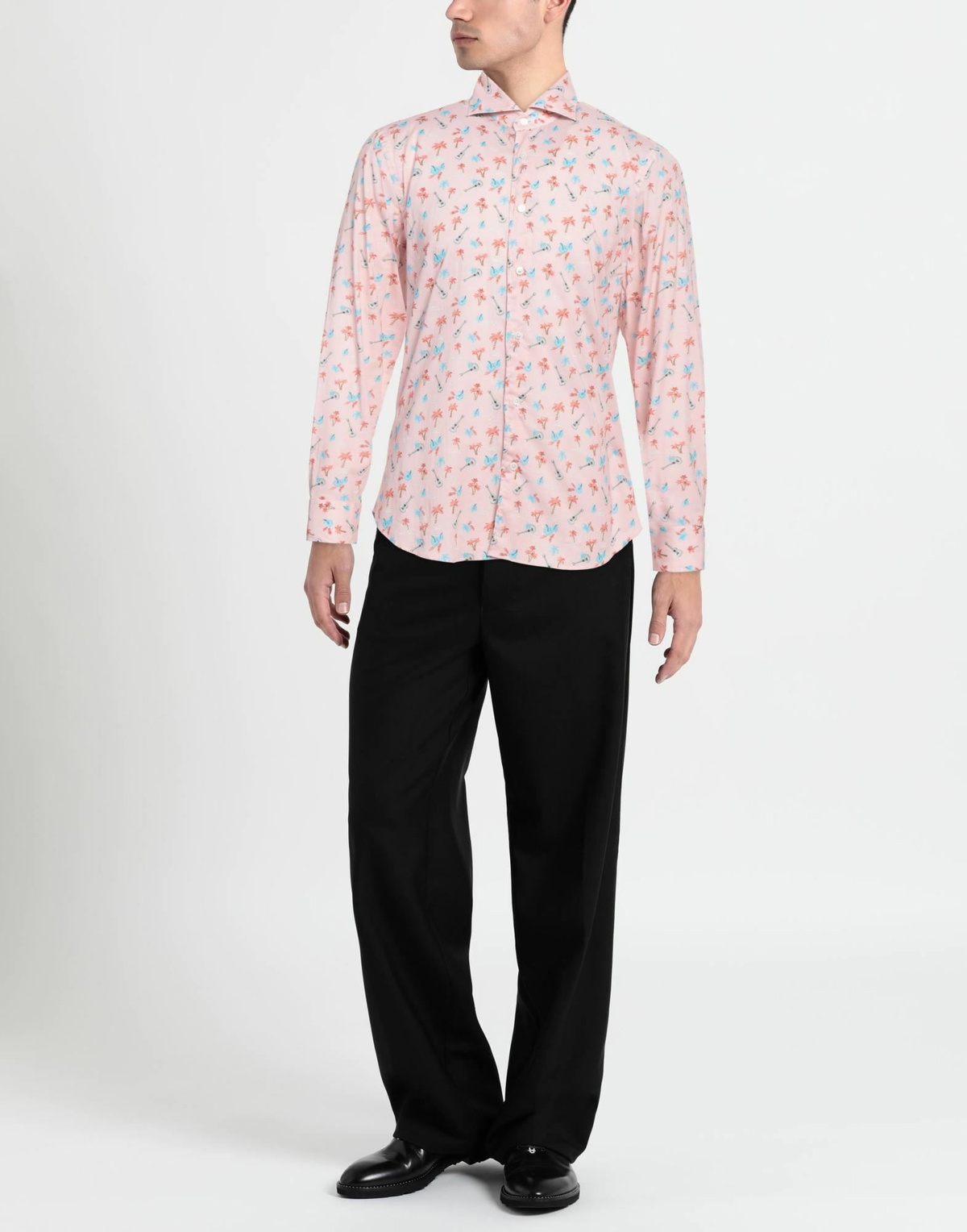 Fedeli Mens Shirt in Pink