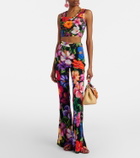 Dolce&Gabbana Floral cotton crop top