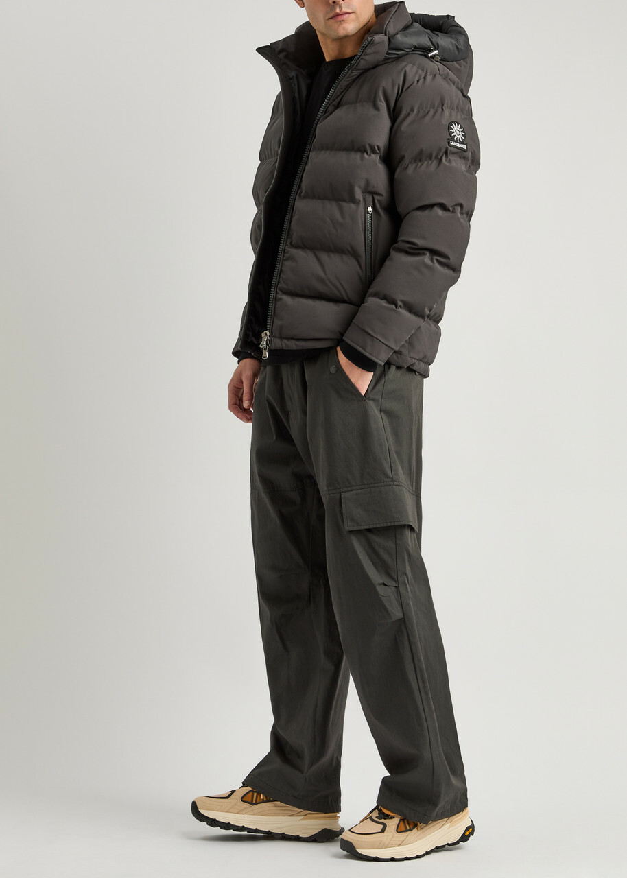 Sandbanks Banks Quilted Shell Jacket Charcoal
