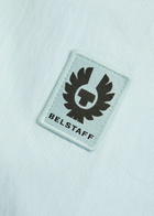 Belstaff Logo-appliquéd Cotton-blend Overshirt Light Blue
