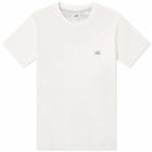 C.P. Company Men's 30/1 Jersey Logo T-Shirt in Gauze White