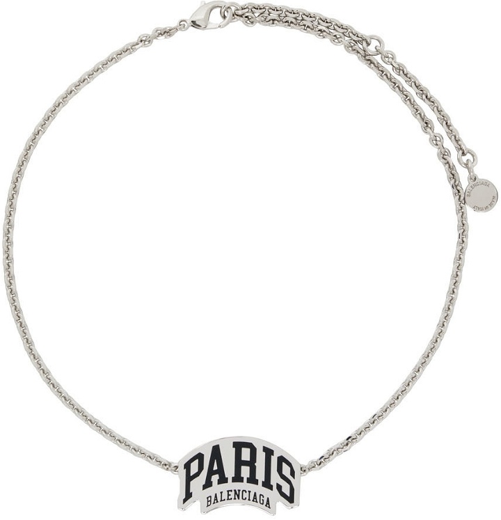 Photo: Balenciaga Silver Cities Paris Necklace