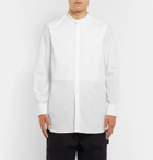 Studio Nicholson - Cortina Grandad-Collar Cotton-Poplin Shirt - Men - White