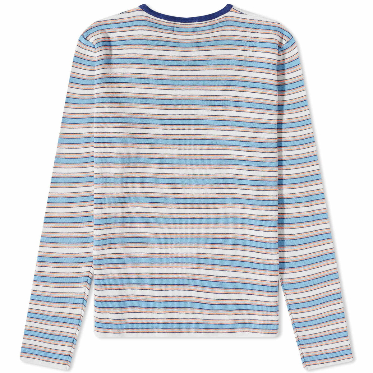 ERL Striped Logo Crew Knit in Blue ERL