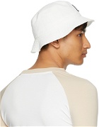 We11done White Square Logo Bucket Hat