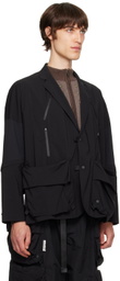 Archival Reinvent Black 3D Suit Jacket
