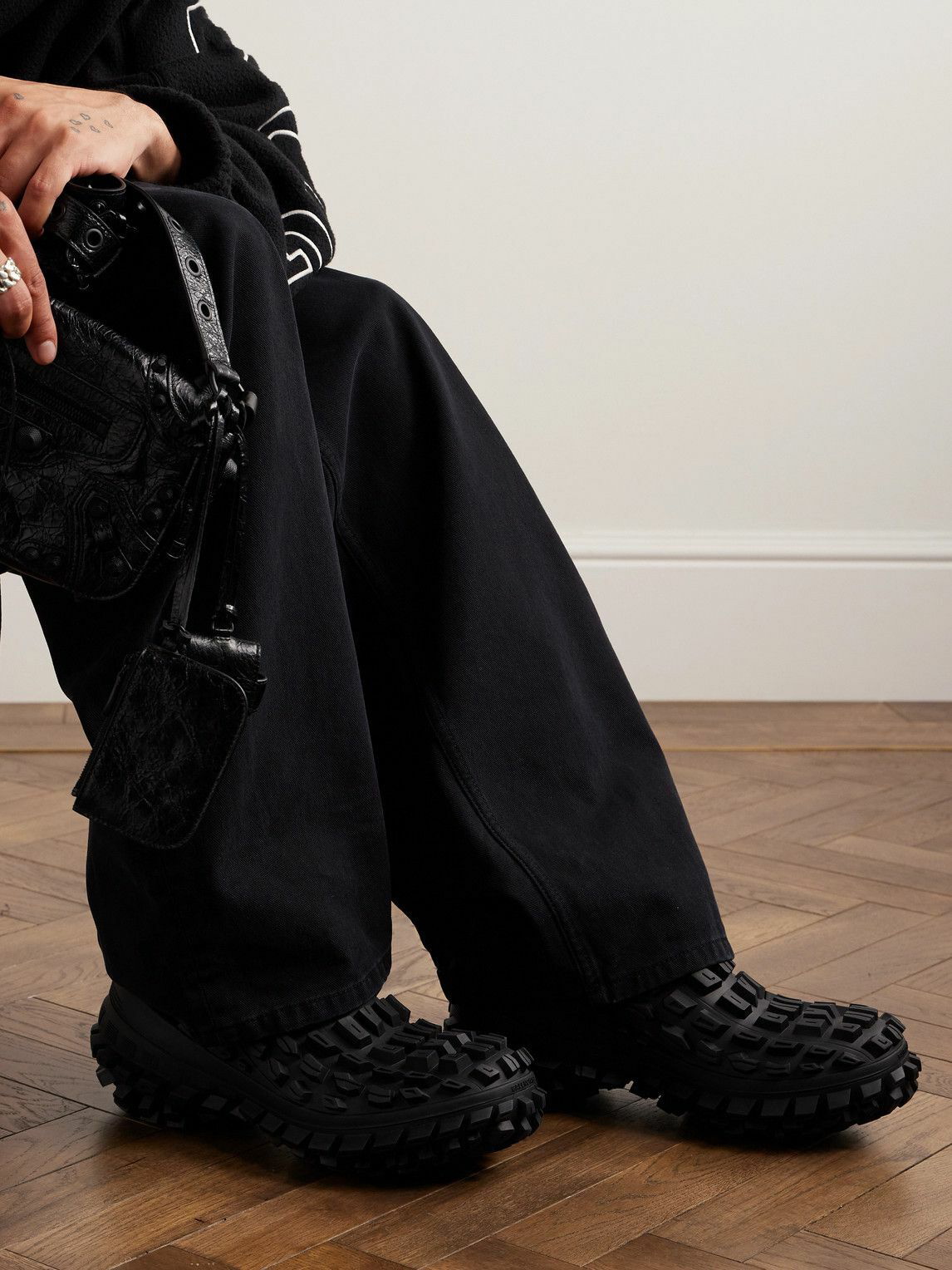 Balenciaga - Defender Rubber Clogs - Black