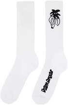 Palm Angels White Jimmy Socks