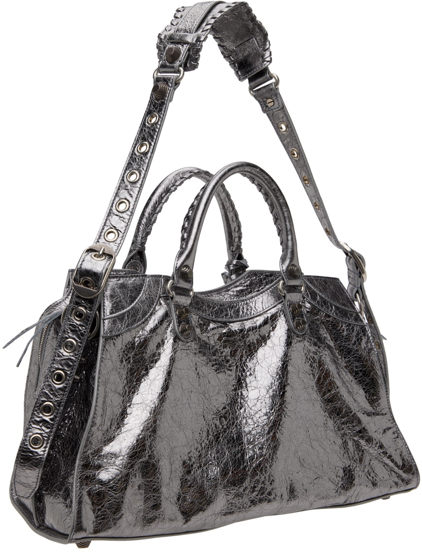 Balenciaga Silver Neo Cagole City Bag Balenciaga Balenciaga Silver Neo Cagole City Bag Balenciaga