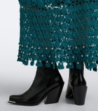 Rabanne Leather cowboy boots