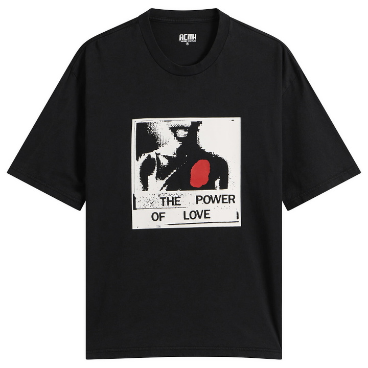 Photo: ACMH by Magic Castles Men's x Optimo Power of Love T-Shirt in Black
