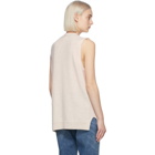 GANNI Beige Cashmere Knit Vest