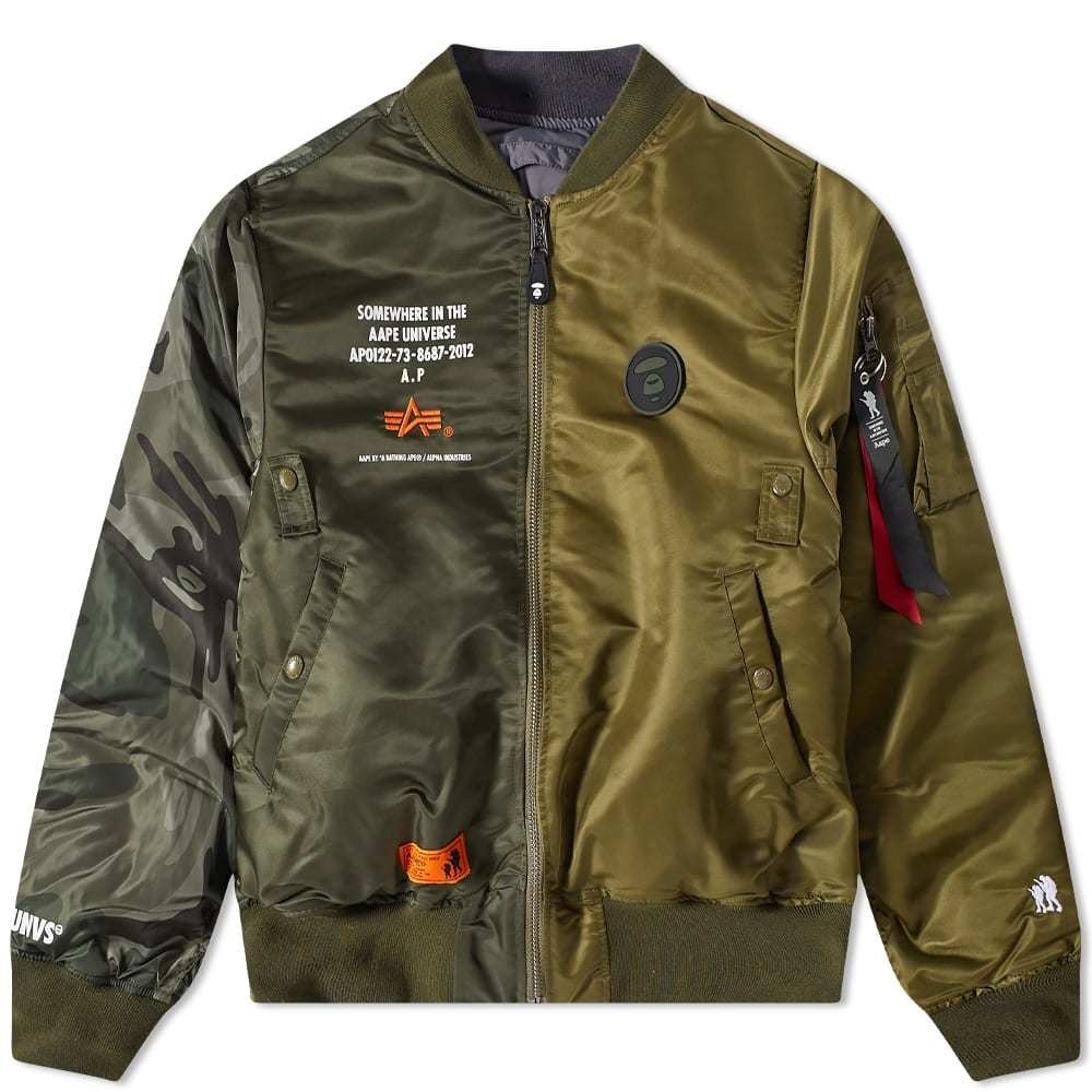 AAPE x Alpha Industries Reversible Camo MA1 Jacket AAPE by A 